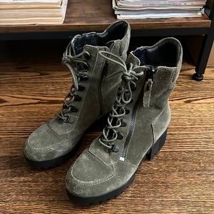 Kendall + Kylie Army Green Combat Boots